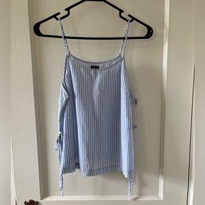 NWT GapBody Blue & White Striped Women's Tie Tank (XS)